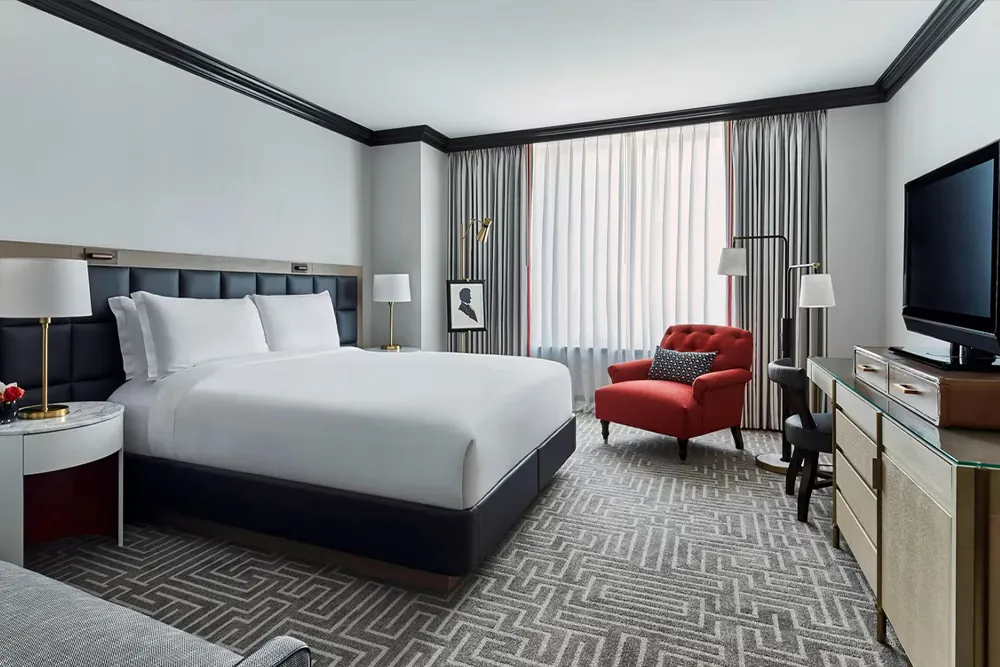 Club Level Deluxe King room at the Ritz Carlton Washington D.C.