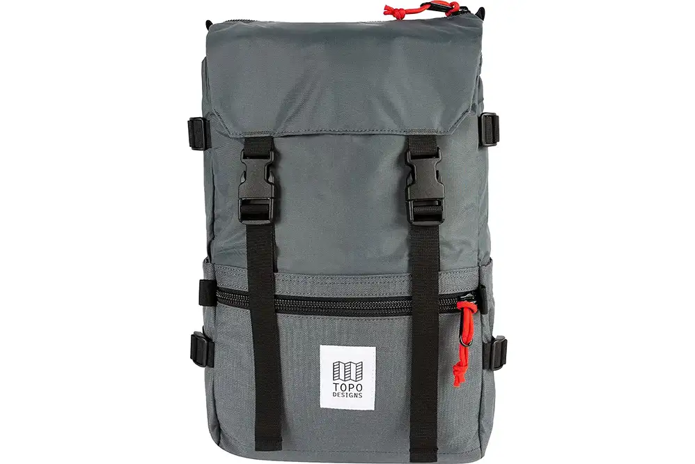 Most Colorful Travel Backpack - Topo Designs Rover 20L Backpack on a white background