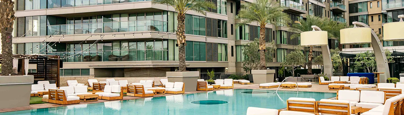 Pool area at W Scottsdale